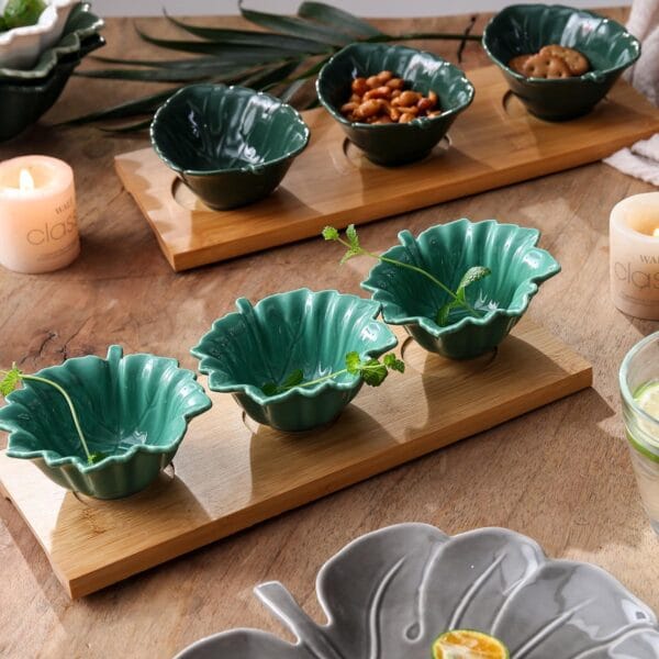 Leaf Shape Bulk Ceramic Plates, Tapas Bowls Wholesale (11)