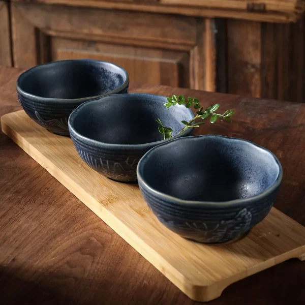 Blue Tone Ceramic Bowl Wholesale, Marine Serving Bowls Bulk-1