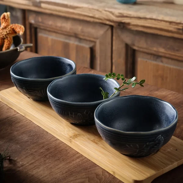 Blue Tone Ceramic Bowl Wholesale, Marine Serving Bowls Bulk-2