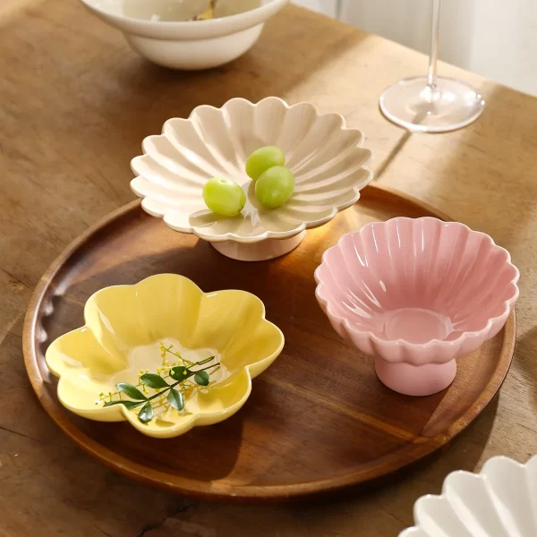 Delicate Ceramic Dessert Plates Bulk, Dinner Set Wholesale-8