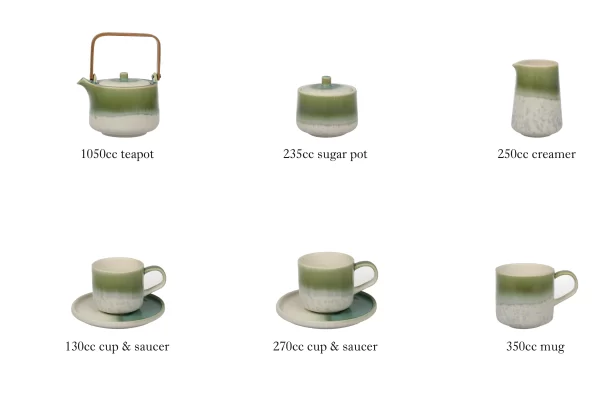 Fresh Color Bulk Ceramic Coffee Cups, Teapots Wholesale-5