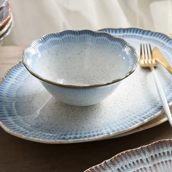 Wholesale Fine China Dinnerware, Unique Texture Bespoke Crockery-12